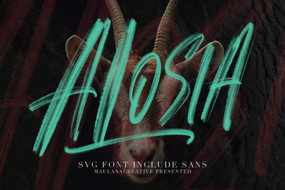 Alosia: A Fun and Quirky Display Font for Editorial Design