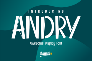 Andry: A Simple and Relaxed Display Font for Creative Campaigns