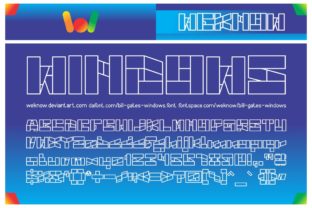 Big Windows: A Blocky, Techno-Themed Display Font
