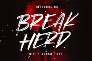 Break Herd: A Vibrant Display Font for Creative Makers