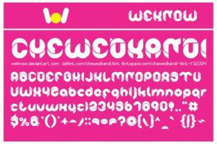Chewedkandi: A Playfully Conceptual Font for Makers