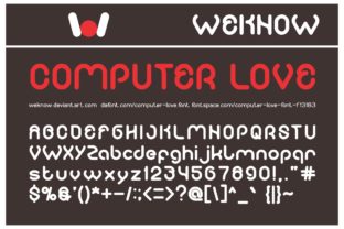 Computer Love: A Playful Display Font for Creative Projects