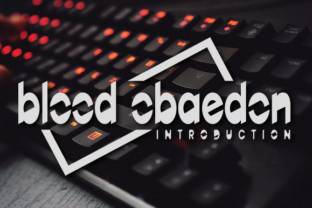 Discover BloodObaedon: A Modern Display Font for Creative Projects