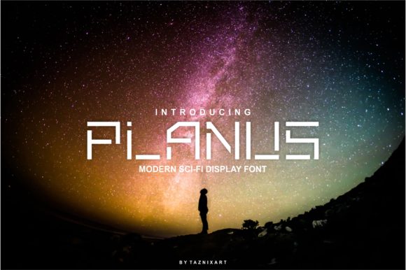 Discover Planus: A Modern Display Font for Futuristic Designs
