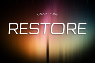 Discover Restore: A Modern Display Font for Elegant Branding