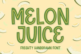 Discover the Fresh Appeal of Melon Juice Font
