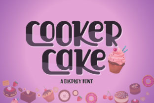 Elegant Cooker Cake Font for Craft and Design Projects