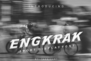 Engkrak: A Dynamic Display Font for Energetic Campaigns