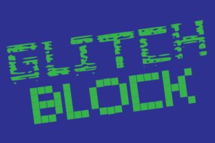Glitch Blocks Family: A Sci-Fi Font for Tech-Driven Design