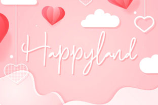 Happyland: A Lighthearted and Romantic Font for Makers