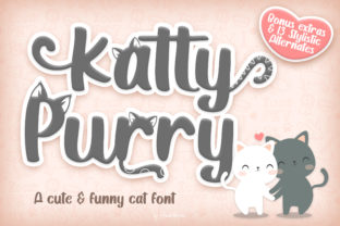Katty Purry: A Purr-fectly Charming Font for Creative Makers