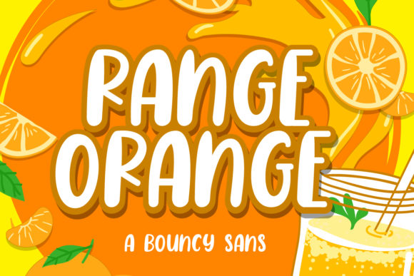 Range Orange: A Playful Display Font for Creative Projects