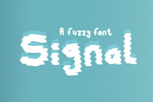 Signal: A Fuzzy, Static-Induced Font for Creative Branding