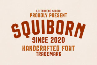 Squiborn: A Bold Hand Drawn Font for Crafters and Creators