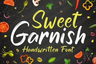 Sweet Garnish: A Playful Handwritten Font for Editorial Design